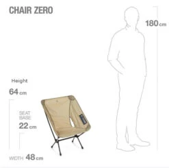 Helinox Chair Zero -Sackundpack Laden Chair zero measure