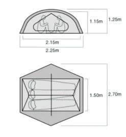 Exped Lyra III -Sackundpack Laden Lyra III grund