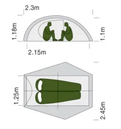 Exped Mira II HL -Sackundpack Laden Mira2 grund