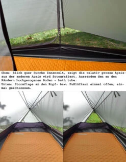 Tarptent Notch -Sackundpack Laden Notch innenquer