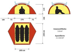 Hilleberg Allak 3 -Sackundpack Laden allak3 grund