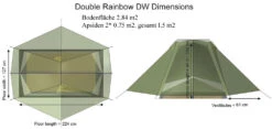 Tarptent Double Rainbow DW -Sackundpack Laden drdw 7