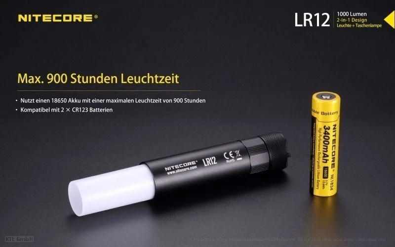 Nitecore 2-in1 Campleuchte -Taschenlampe 3 Nitecore 2-in1 Campleuchte -Taschenlampe