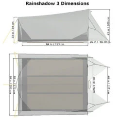 Tarptent Rainshadow 3 M. Rearpole -Sackundpack Laden rs3 diim