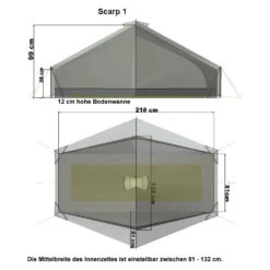 Tarptent Scarp 1 Mit Solid Inner Tent -Sackundpack Laden scarp1c 20grund